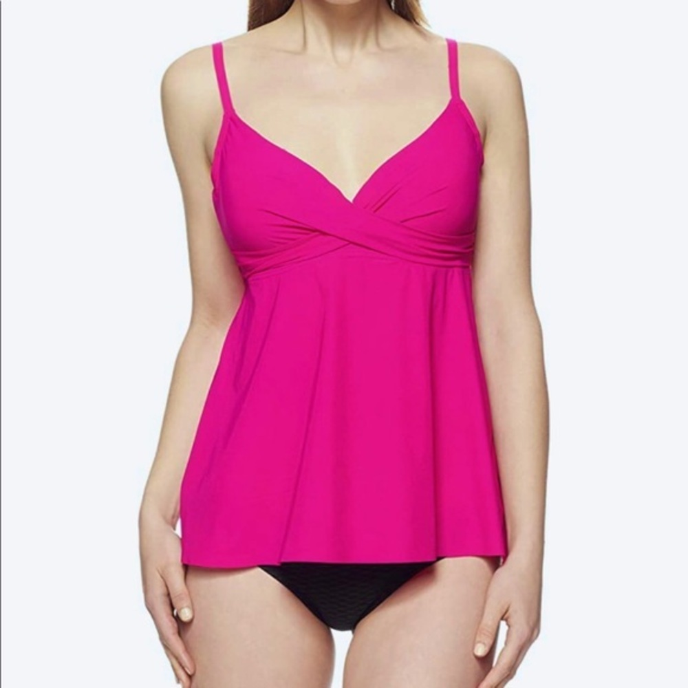 Coco Reef Diamond Wrap Underwire Tankini Top 32C